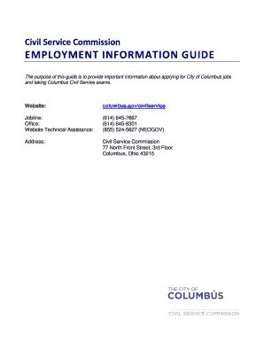 city of columbus jobs|CoC CSC Employment Information Guide .